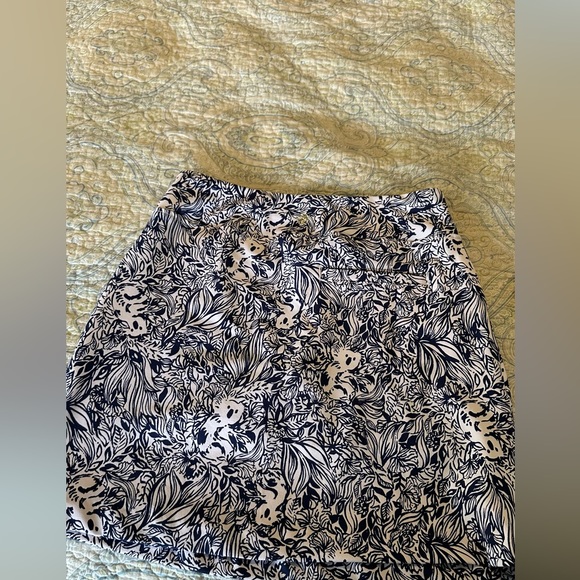Lilly Pulitzer High Tide Navy Gday Mate Golf Luxletic Monika Skort UPF 50 - Picture 8 of 10